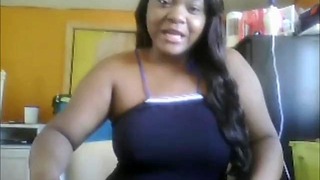 Busty Beauty Ebony Pissing