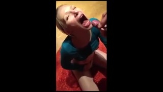 Piss drinking skinny blonde