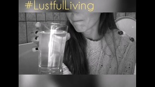 Slave Drinking Her Own Piss #lustfulliving