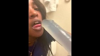 Chocolate Asshole Whore Gets Biggest Vibrator Until She’s Gapping