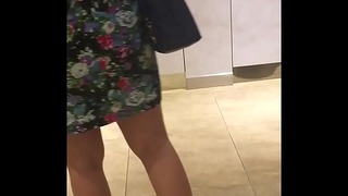 Waiting For Her Turn To Piss