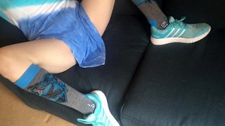 Wetting My Dress On The Divan And Masturbating