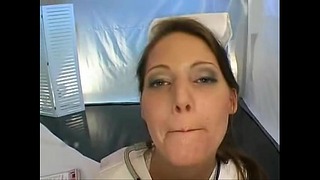 Cute Woman Drinks Pee