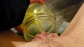 Pissing in a Jar in My Bedroom