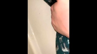 Pawg Pisses Through Her Green Pajamas.