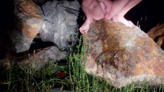 Pissing to a Big Stone