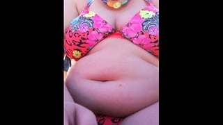 Secret Pissing on My Panty at Public Beach