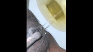 Black Pussy Pissing Wet