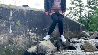 Outdoor Pee-instagram:claudiamacc7 Czech Pissing Blonde