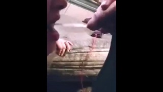 Letting My Step Brother Piss in My Mouth