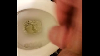 Piss and A Wank Pee Cum Shot Drinking Pee