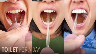 Toilet for A Day – 24h of Piss Drinking!