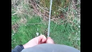 Pissing Against A Tree