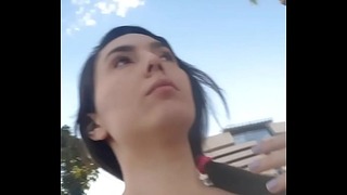 Mimi Entrando E Daindo Does Motel Sem Calcinha… Dando Um Paseio Com A Ppk Melada E Fazendo Spray Na Rua