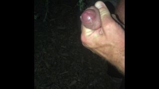 Out For A Late Night Walk Together And She Helps Me Piss By Pulling My Foreskin Back For Me