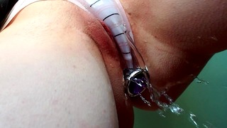 Panty Piss With Butt Plug Put In - Pisshamster.com