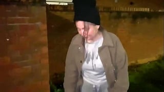 Cracky Is Offered A Cigarette To Stick Her Finger Up Her Bum And Piss