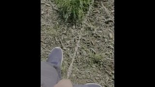 Curiuskinkycouple-Male Pissing Outdoors On Public Trail POV