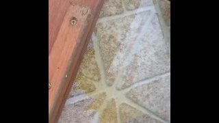 Feet Near piss that i just made