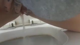 Masturbating In Toilet Father In Law Outside Door Fingers In Peeing