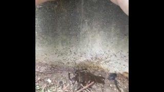 Outside Pissing Mature Milf BBW