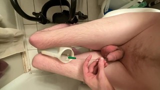 Paraplegic Pees With Cath