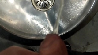 Piss In Public Urinal And On The Floor