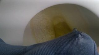 Pissing Boxers On The Toilet