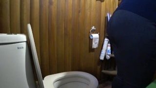 Pissing In The Toilet Mature BBW Milf.