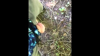 Pissing Outdoors Wearing A Thong