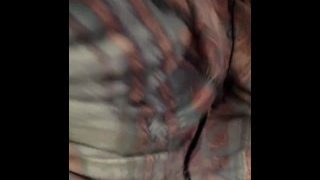 Submissive whore pees her pants.