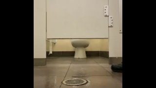 Taking A Long Piss Is Public Restroom Drain Naughty Desperate