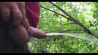 Taking A Piss On The Edge Of Busy Road Near Motorway