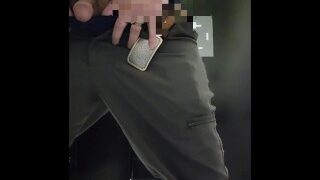 A very short pee at work