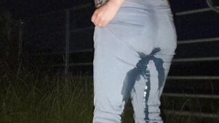 Alice – A Quick Jeans Wetting On A Country Road