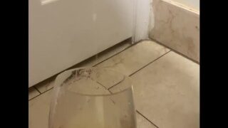 All For You Babe Drink Up Mwah 4K Glass Peeing I Peed All Over The Floor