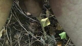 Almost public pissing by highway