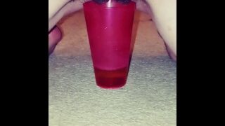 Another pee in a cup, clear this time