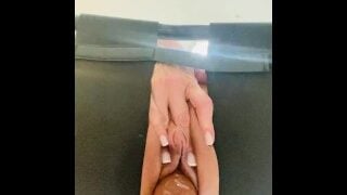 Big Clit Bouncy Chair Squirting All Over!!!