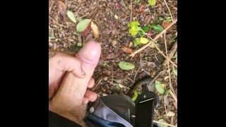 Big Soft Cock Pissing In Woods In Work Uniform And Boots