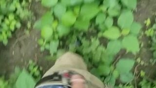 Bigtallman pissing and walking in the woods with his dick out. fan club release