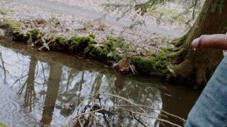 Boner Hard Pissing In The Park