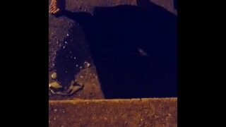 Caught!! Peeing On The Side Of The Road