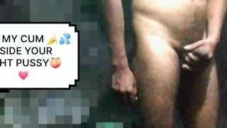 Chubby Solo Guy Pissing Masturbating Jerking