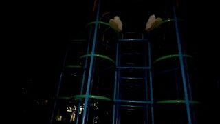 cute trap|Crossdresser [Part 11] Cute girl boldly pees on park playground equipment