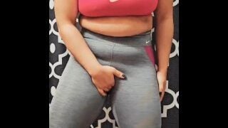 Desperate Piss And Cum In My Workout Clothes Join Me On Fansly!