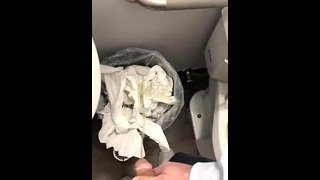 Desperate to take a piss in public unisex restroom door u locked I hope I get caught moaning relief