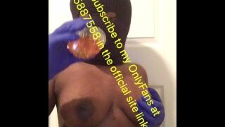 Drinking & Pouring Piss On My Huge Titties Subscribe