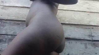 Ebony Milf Pee Fart Oudoor Before Work Asmr