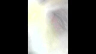 EXTREME CLOSE UP Hairy Bush Clit and a Little Pee endoscope Mature MILF BBW pierced piercings